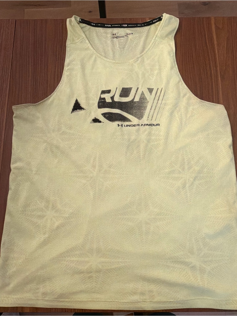 Under Armour Men’s Light Yellow Run Tank